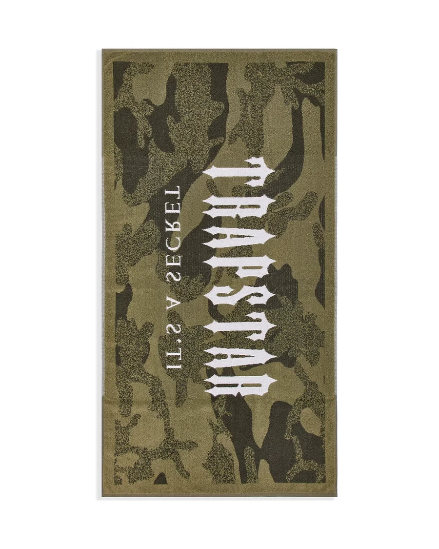 Trapstar Irongate Beach Towel - Khaki Camo