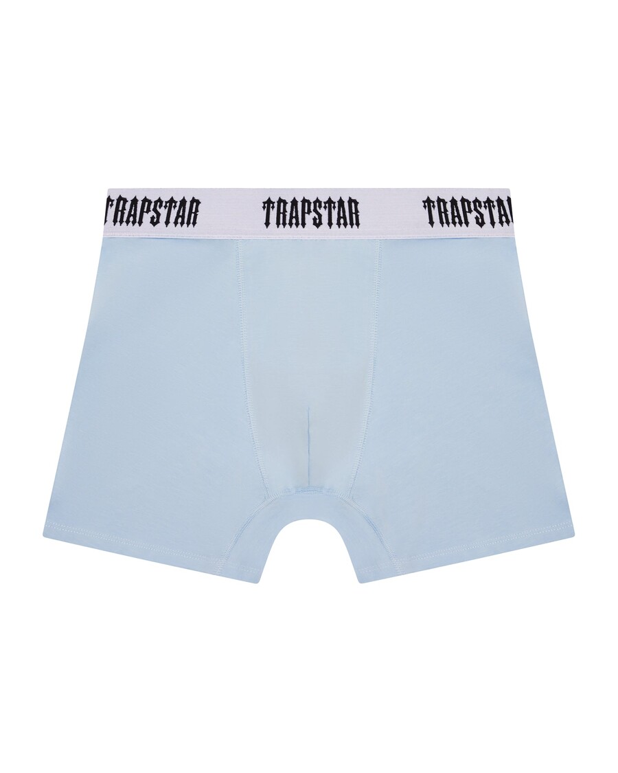 Trapstar 3 Pack Boxer Short - Black/White/Light Blue