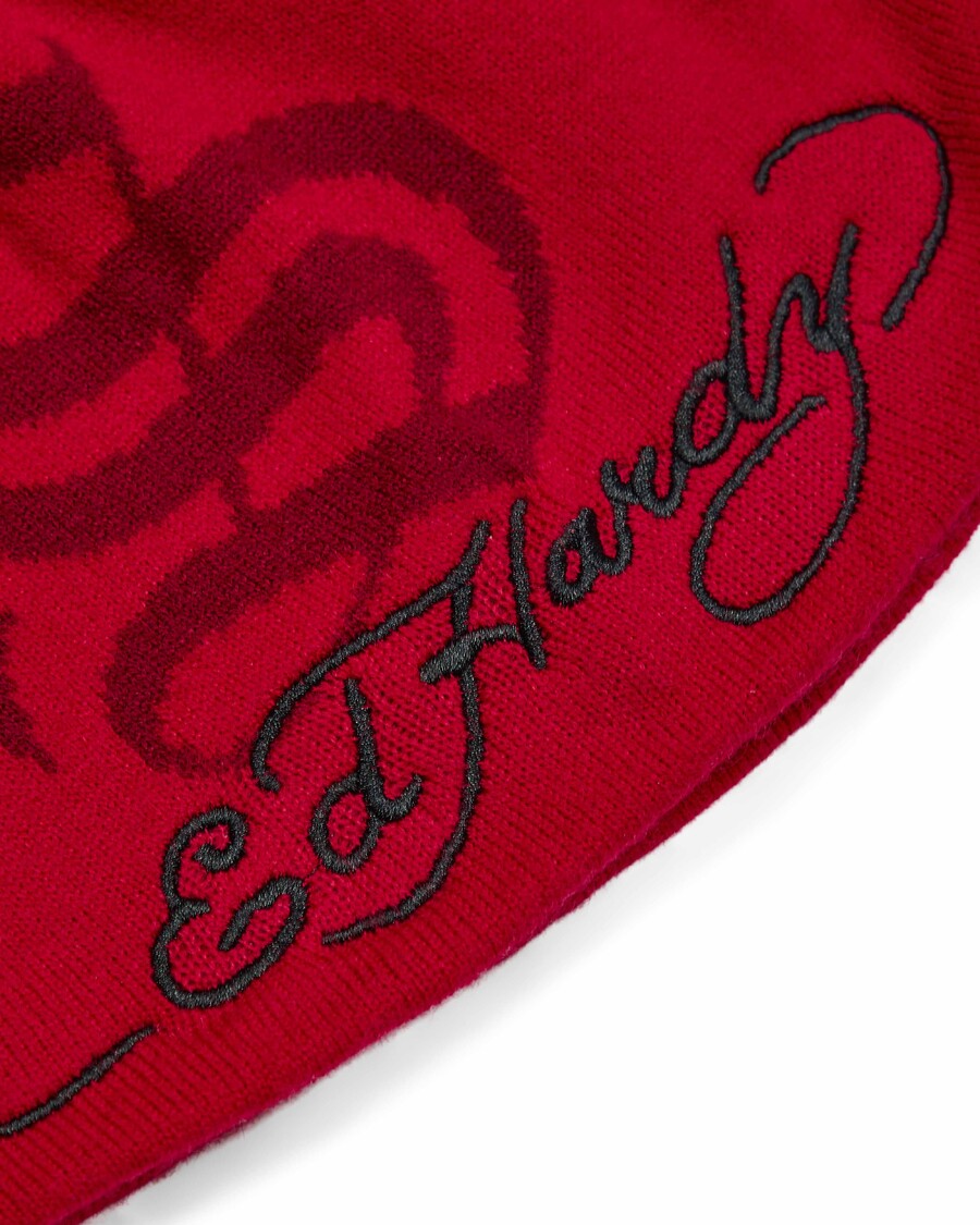 Trapstar Trapstar x Ed Hardy Beanie - Red
