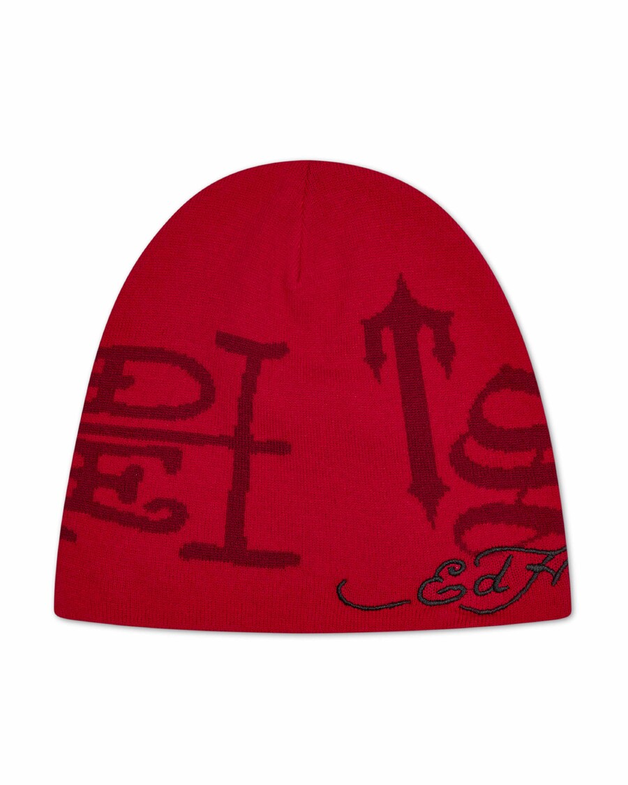 Trapstar Trapstar x Ed Hardy Beanie - Red