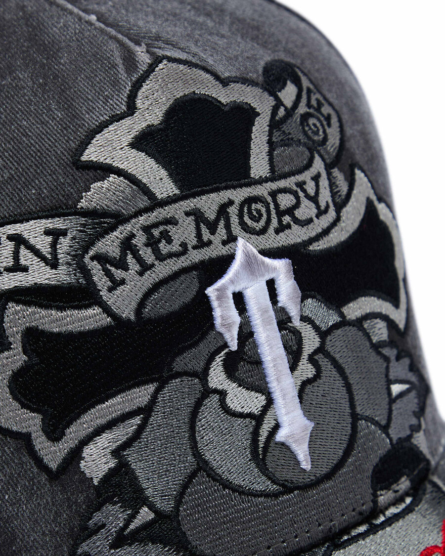 Trapstar Trapstar x Ed Hardy Cross Cap - Grey