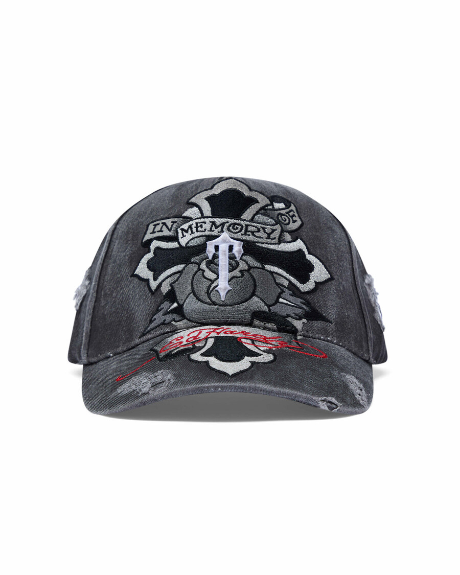 Trapstar Trapstar x Ed Hardy Cross Cap - Grey