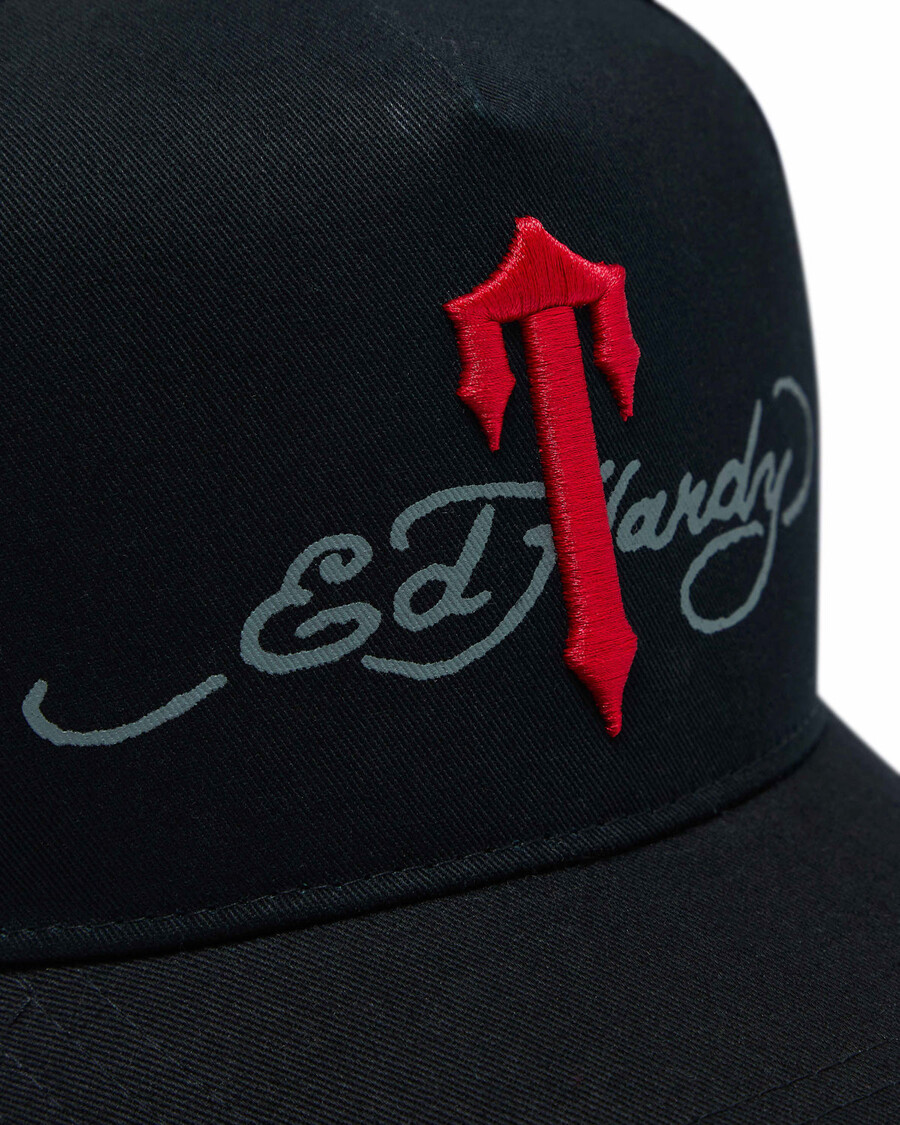 Trapstar Trapstar x Ed Hardy Irongate T Cap - Black