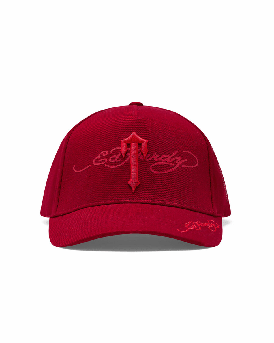 Trapstar London X Ed Hardy Irongate T Cap - Merah
