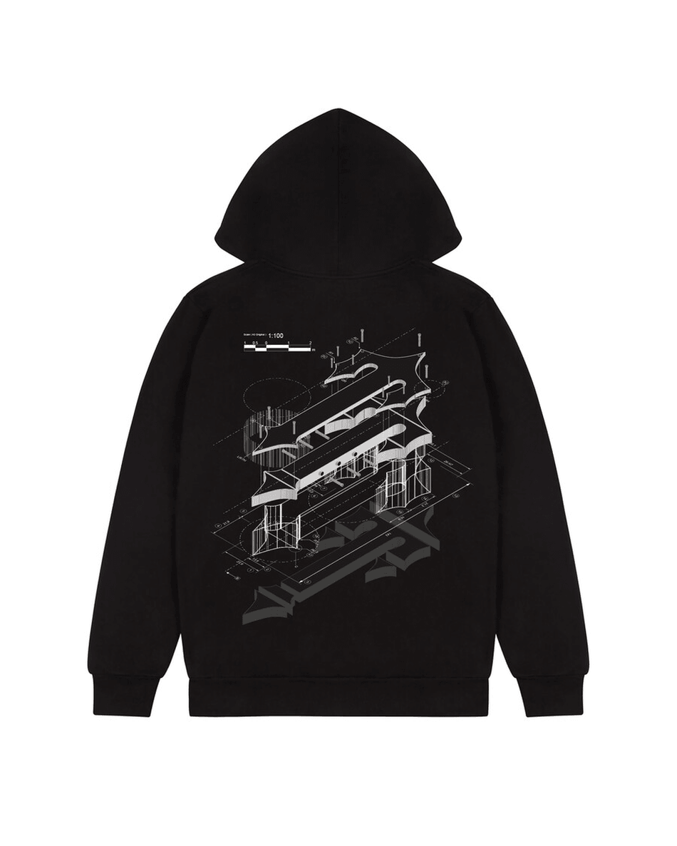 Trapstar London Diy 3.0 Hoodie - Hitam