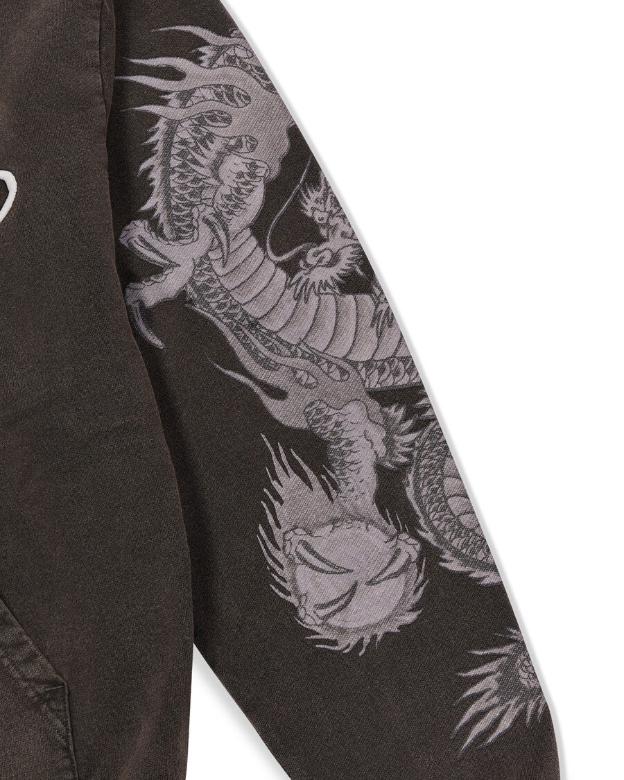 Trapstar Trapstar X Ed Hardy Script Felpa Con Cappuccio - Grigia