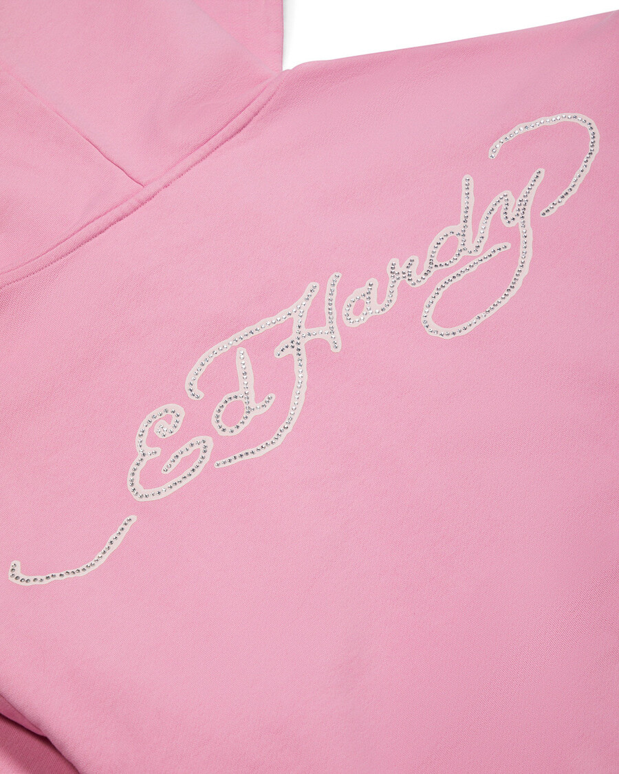 Trapstar Trapstar x Ed Hardy Irongate Zip Through Hoodie - Pink