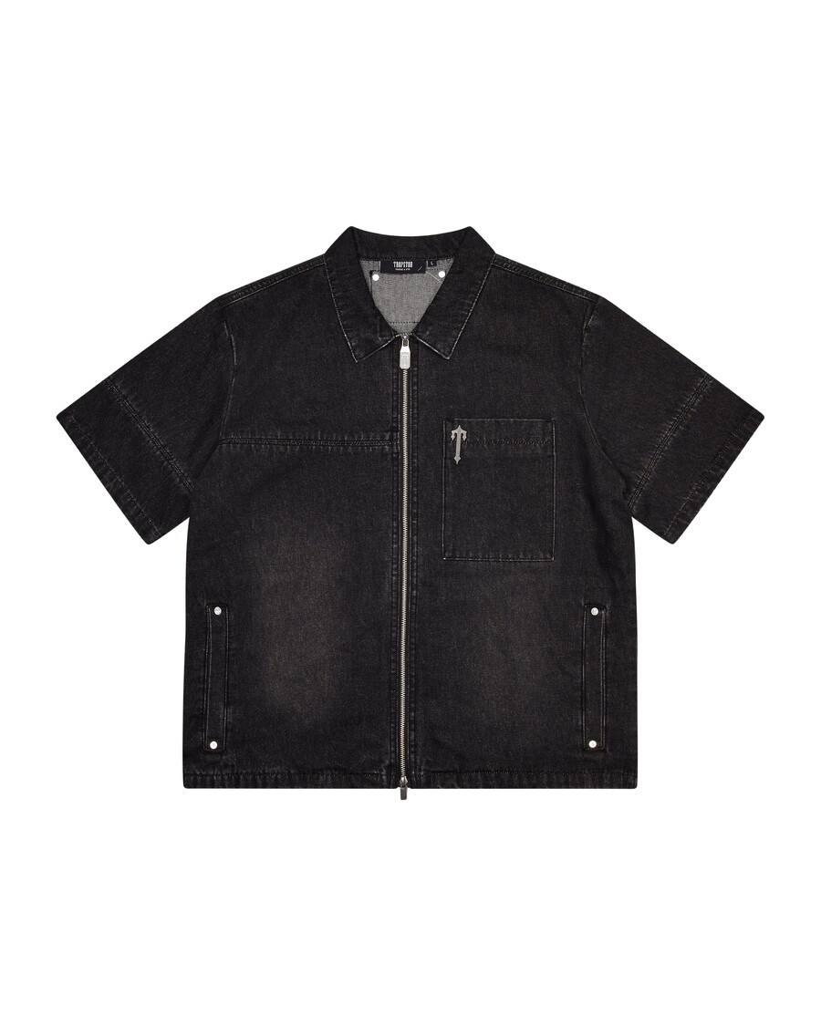 Trapstar Deconstruct Rivet Shirt - Black