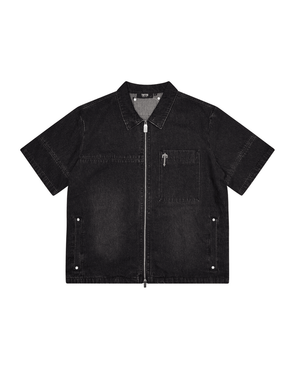 Trapstar London Dekonstruirana Košulja S Zakovicama - Crna