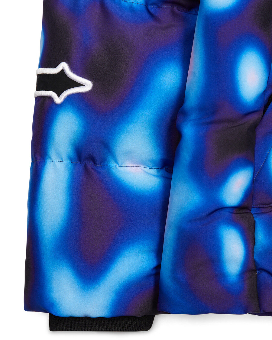 Trapstar Irongate Hooded Sleeve Puffer - Black/Blue