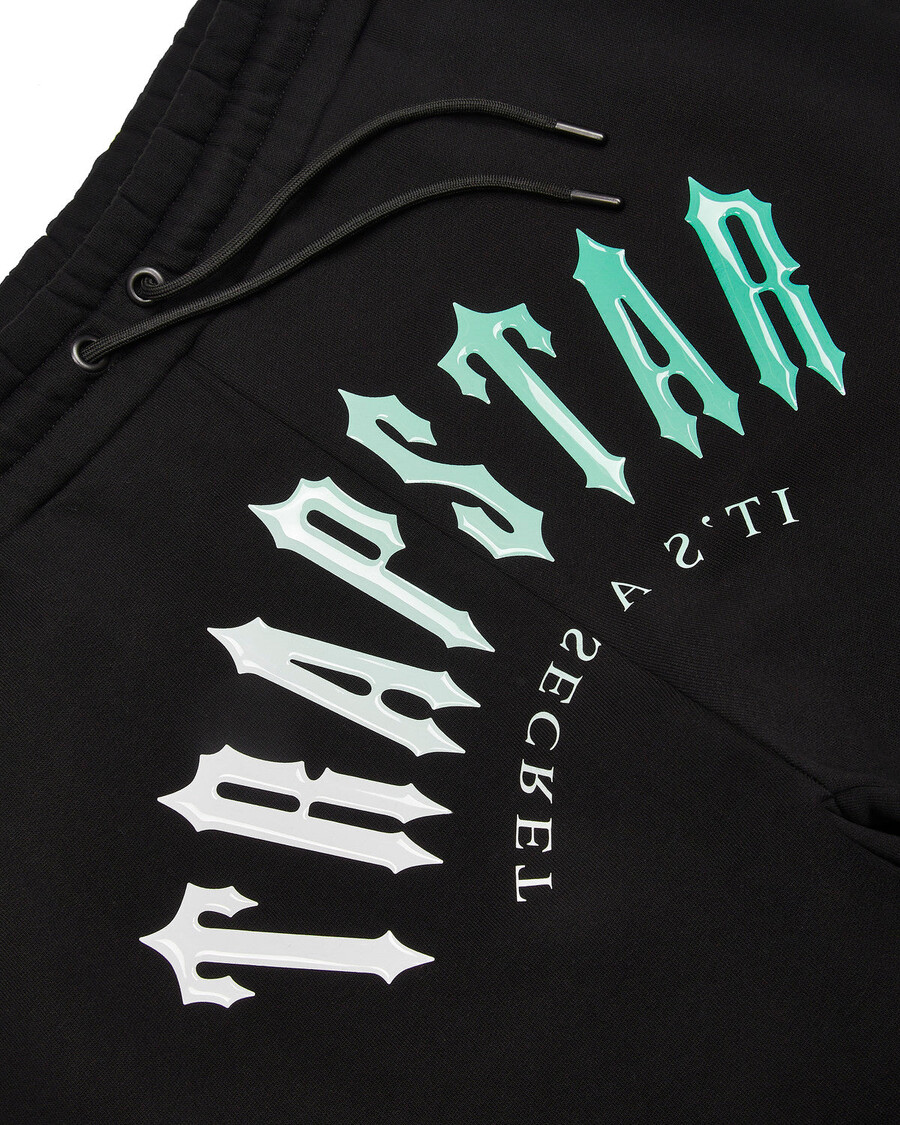 Trapstar Decoded Hooded Gel Tracksuit - Black/Teal