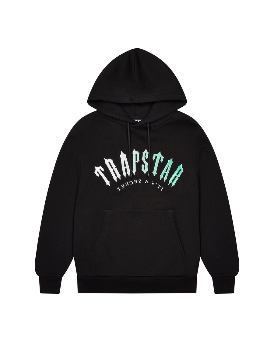 Trapstar Decoded Hooded Gel Tracksuit - Black/Teal
