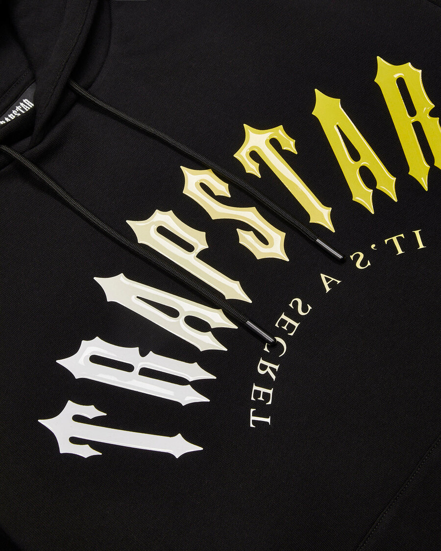 Trapstar Decoded Hooded Gel Tracksuit - Black/Yellow