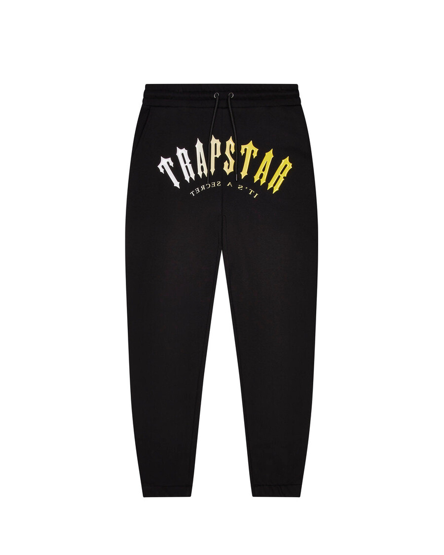 Trapstar Decoded Hooded Gel Tracksuit - Black/Yellow