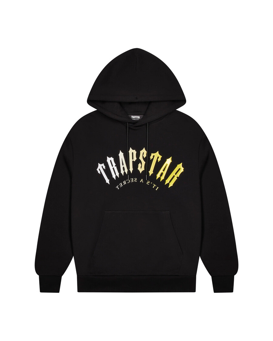 Trapstar Decoded Hooded Gel Tracksuit - Black/Yellow