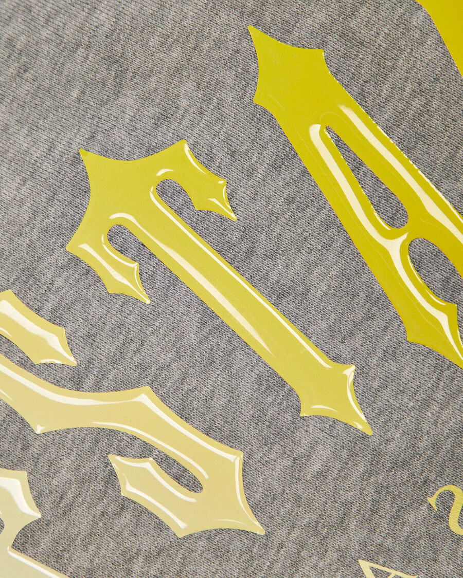 Trapstar Decoded Hooded Gel Tracksuit - Grey/Yellow