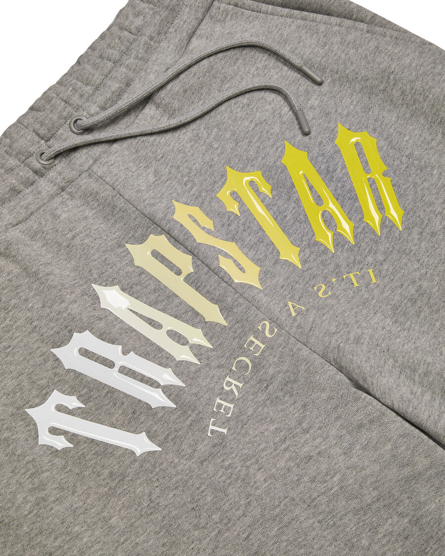 Trapstar Decoded Hooded Gel Tracksuit - Grey/Yellow