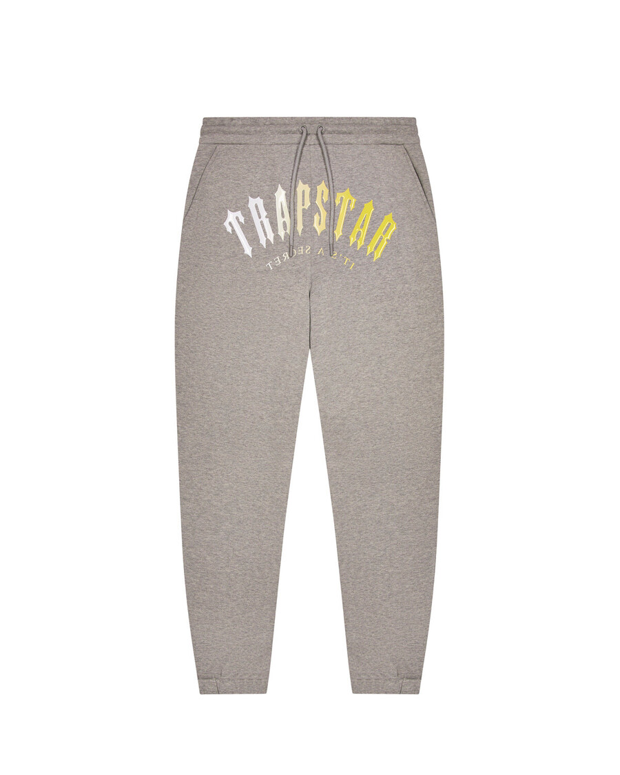 Trapstar Decoded Hooded Gel Tracksuit - Grey/Yellow