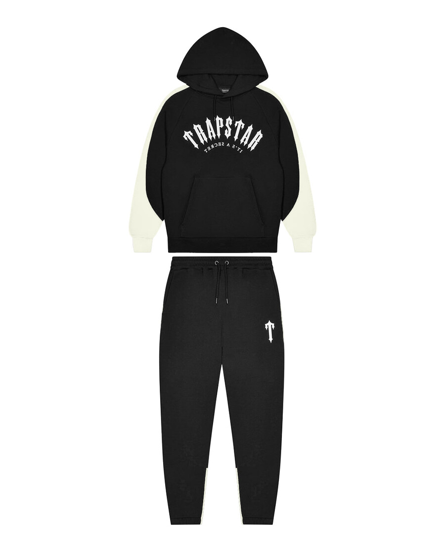 Trapstar Irongate Arch Panel Tracksuit - Black/Cream
