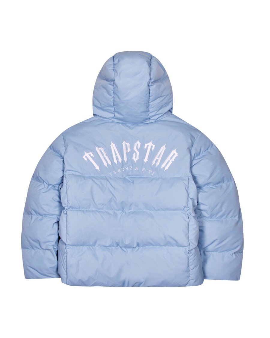 Trapstar Irongate Arch Hooded Puffer - Light Blue