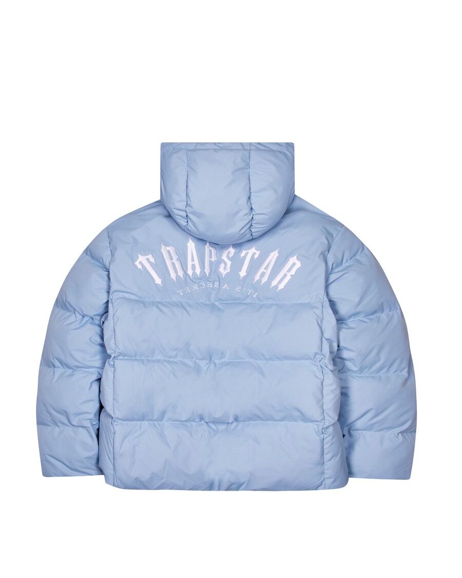 Trapstar Irongate Arch Hooded Puffer - Light Blue