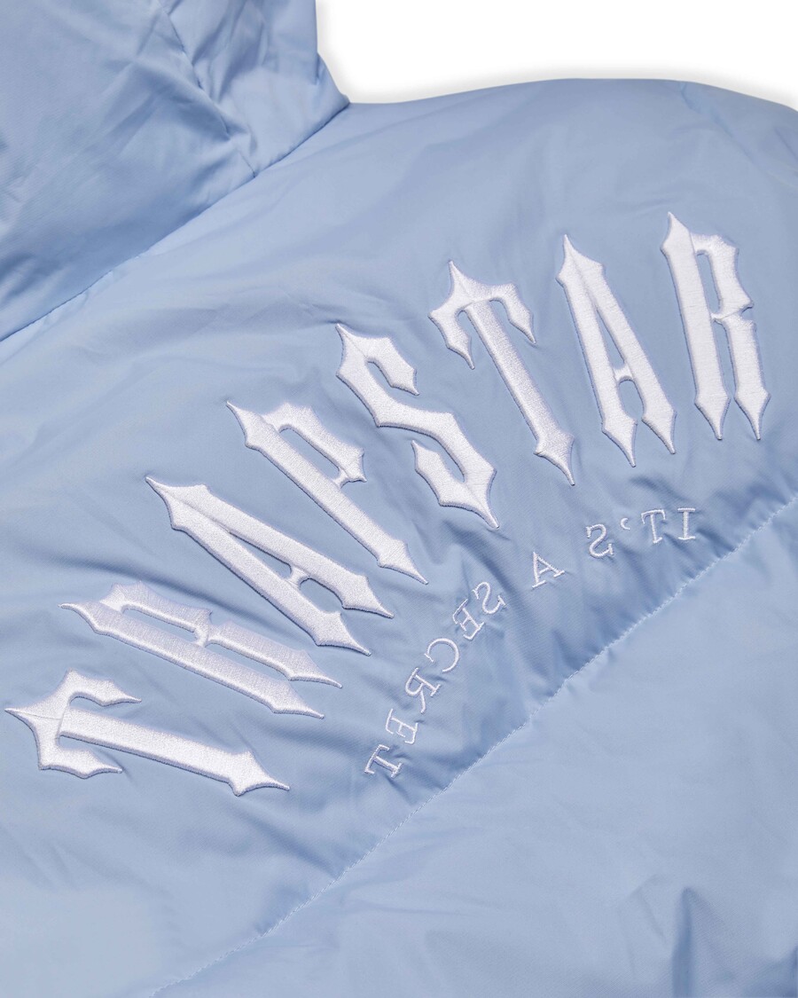 Trapstar Irongate Arch Hooded Puffer - Light Blue