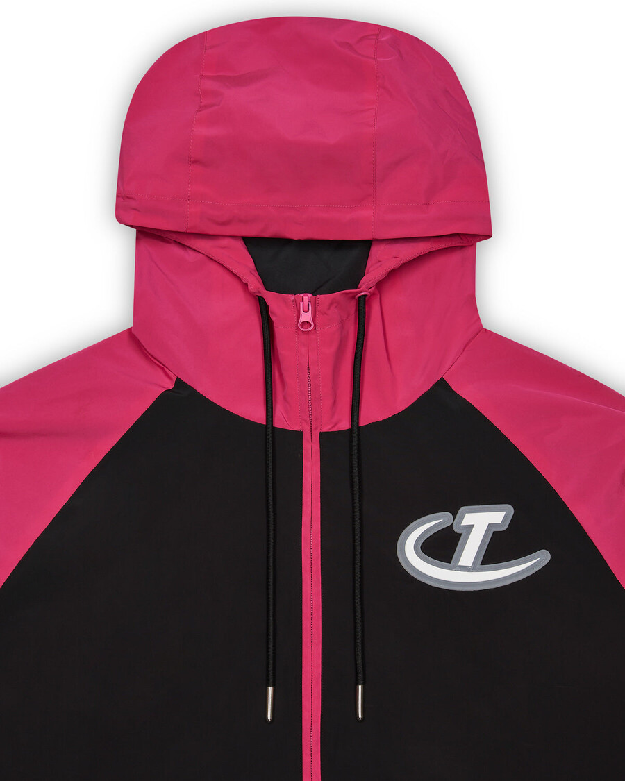Trapstar Hyperdrive Windbreaker - Black/Hot Pink