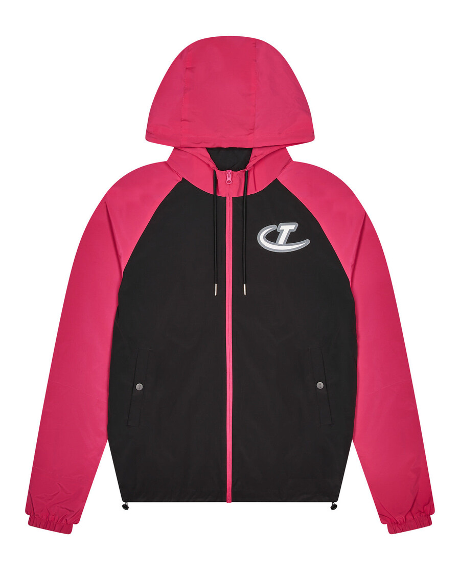 Trapstar Hyperdrive Windbreaker - Black/Hot Pink