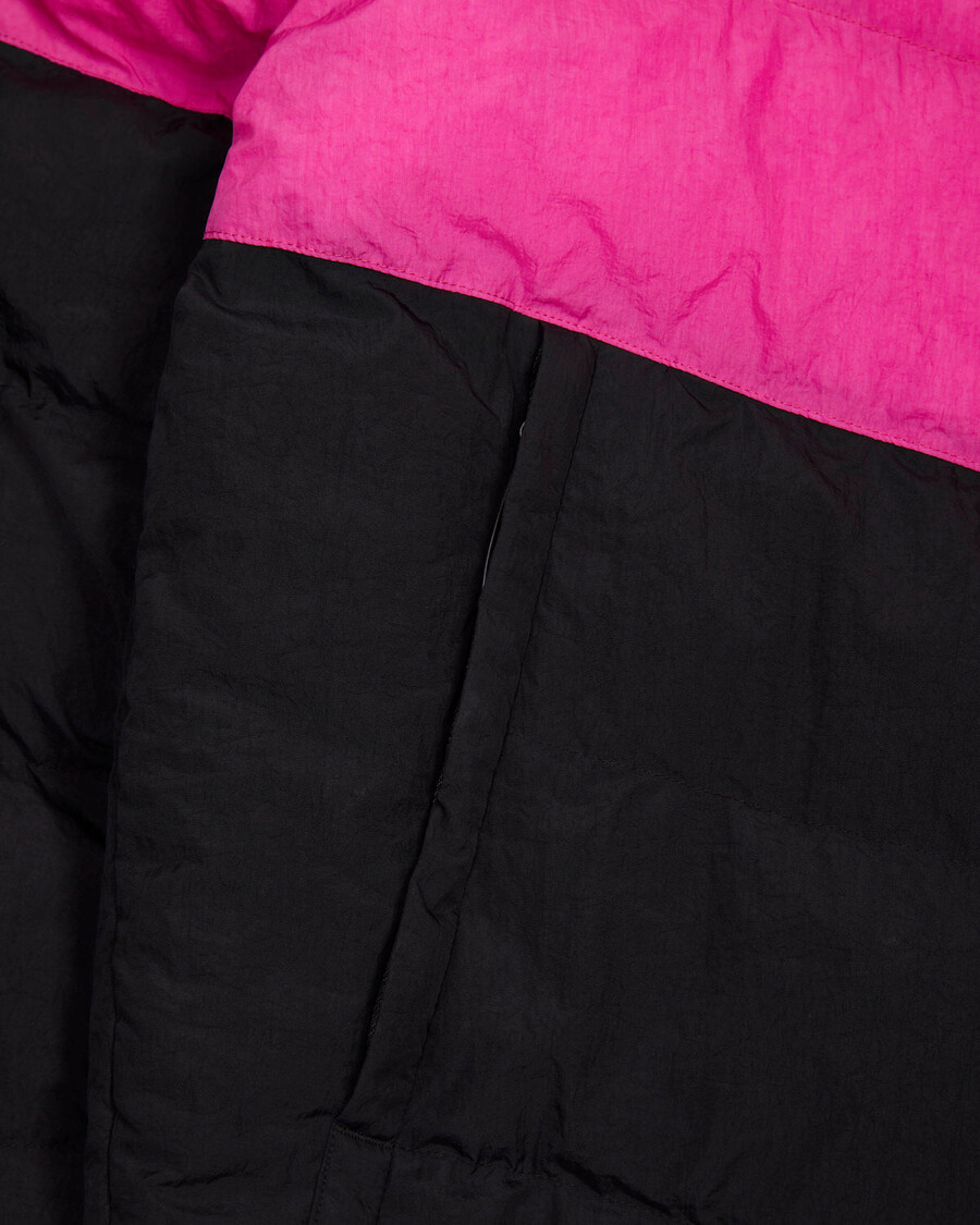 Trapstar Hyperdrive Hooded Puffer - Black/Pink