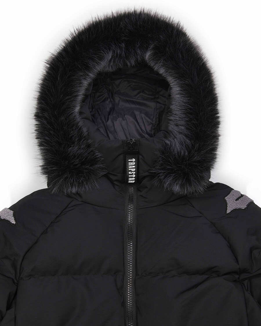 Trapstar Irongate Chenille Sleeve Puffer - Black