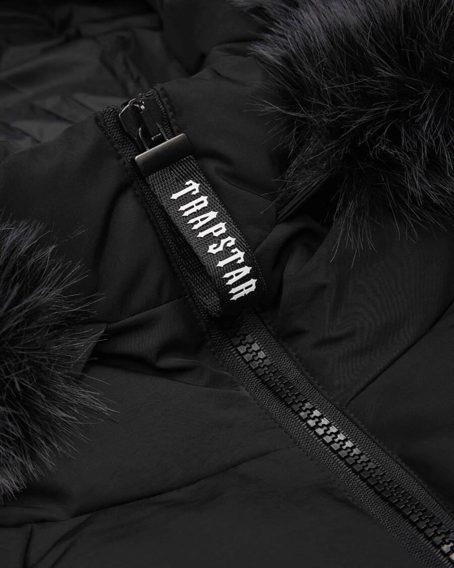 Trapstar Irongate Chenille Sleeve Puffer - Black