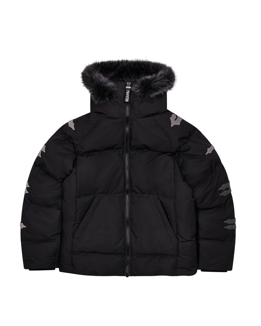 Trapstar Irongate Chenille Sleeve Puffer - Black