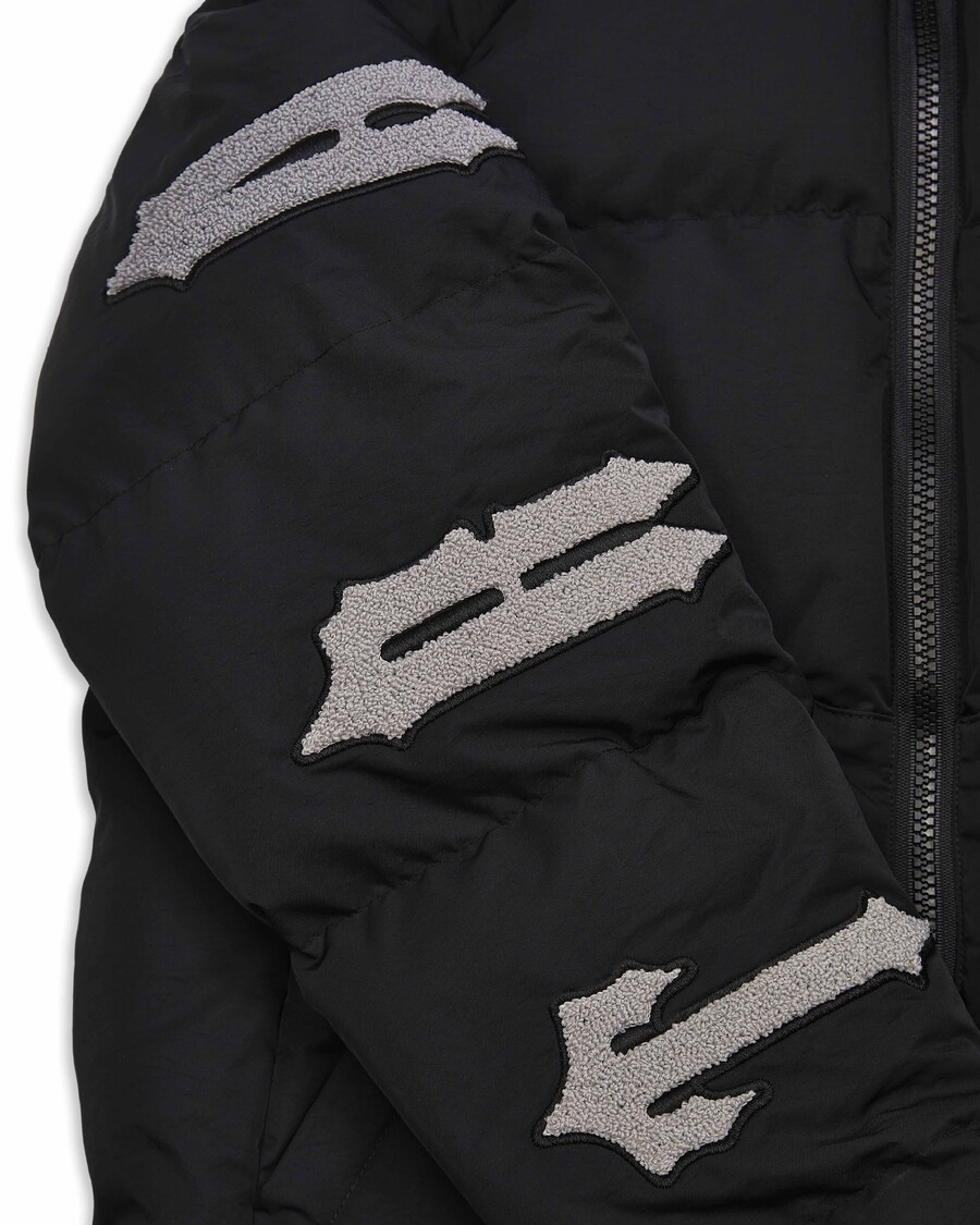 Trapstar Irongate Chenille Sleeve Puffer - Black