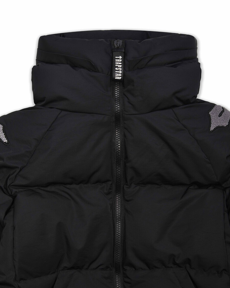 Trapstar Irongate Chenille Sleeve Puffer - Black