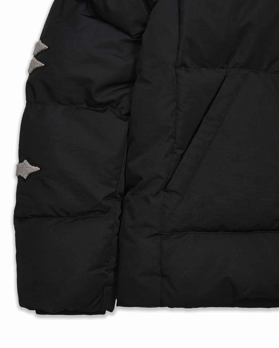 Trapstar Irongate Chenille Sleeve Puffer - Black
