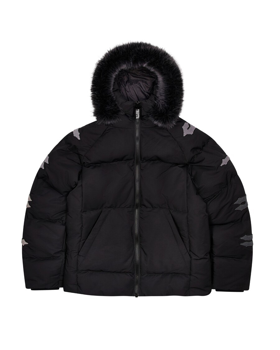 Trapstar Irongate Chenille Sleeve Puffer - Black