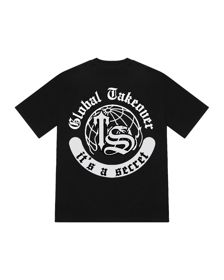 Trapstar Global Takeover Print Tee - Black