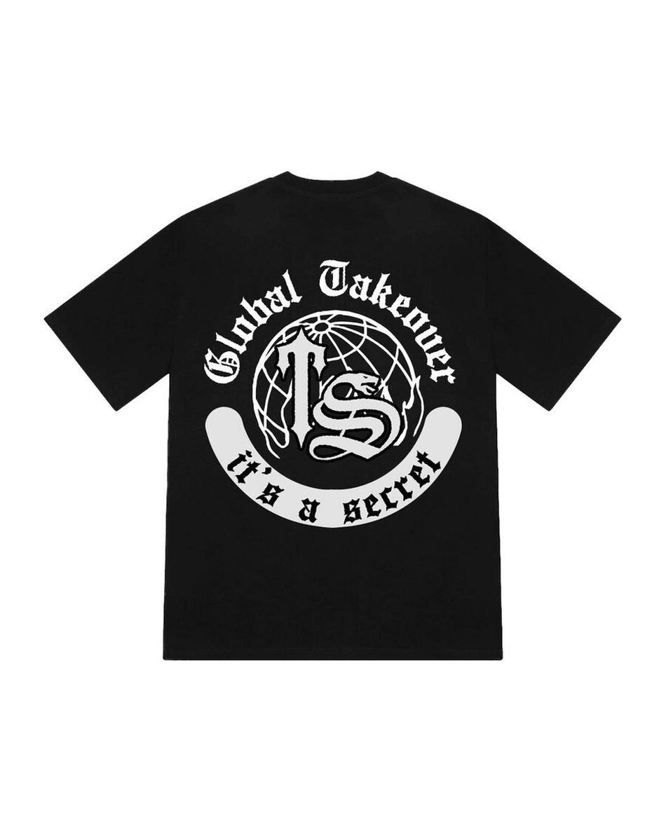 Trapstar London Global Takeover Print Majica - Crna