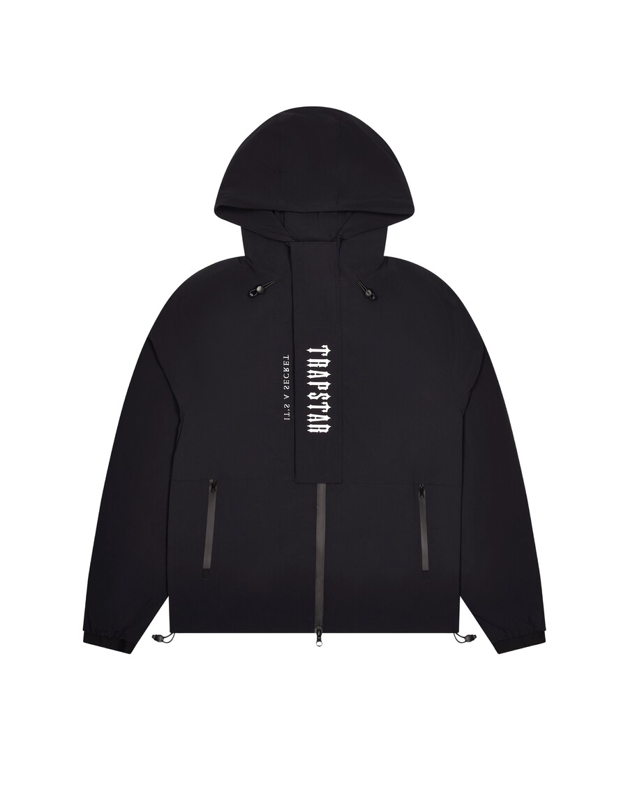 Trapstar Decoded Tech Windbreaker - Black