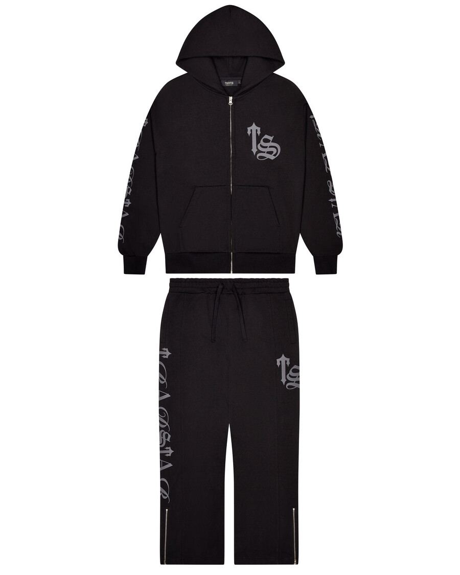 Trapstar Script Tracksuit - Black