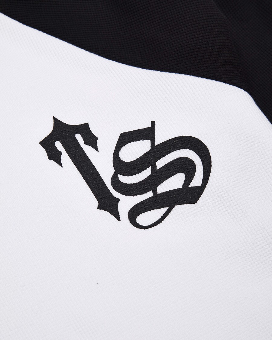 Trapstar Script Waffle LS Top - White/Black