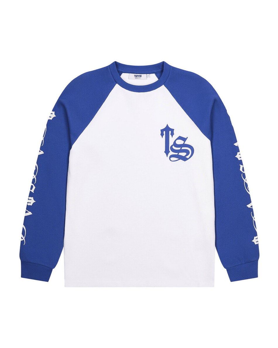 Trapstar London Script Waffle Ls Top - Bijela/plava