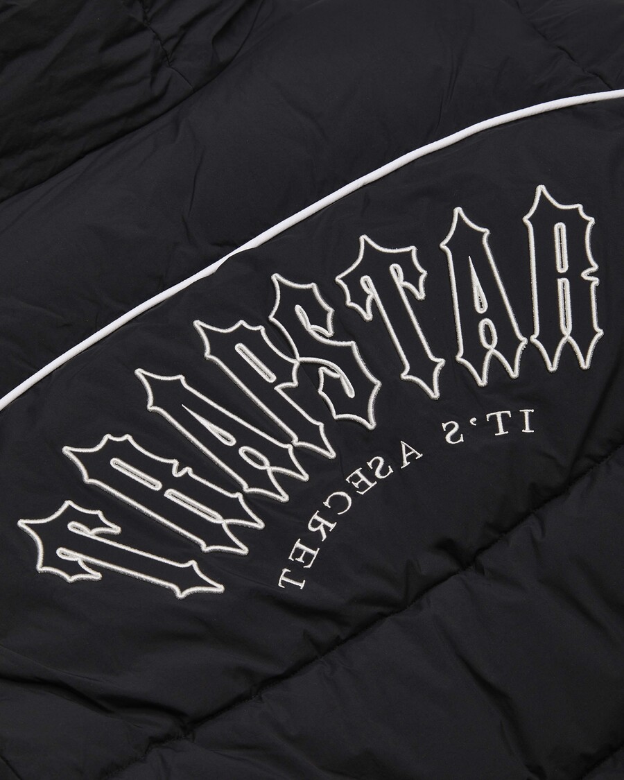 Trapstar Irongate Arch Piping Puffer - Black/White