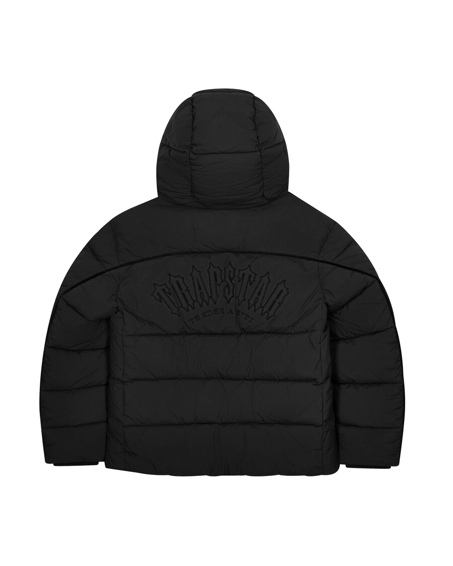 Trapstar Irongate Arch Pipping Puffer - Blackout