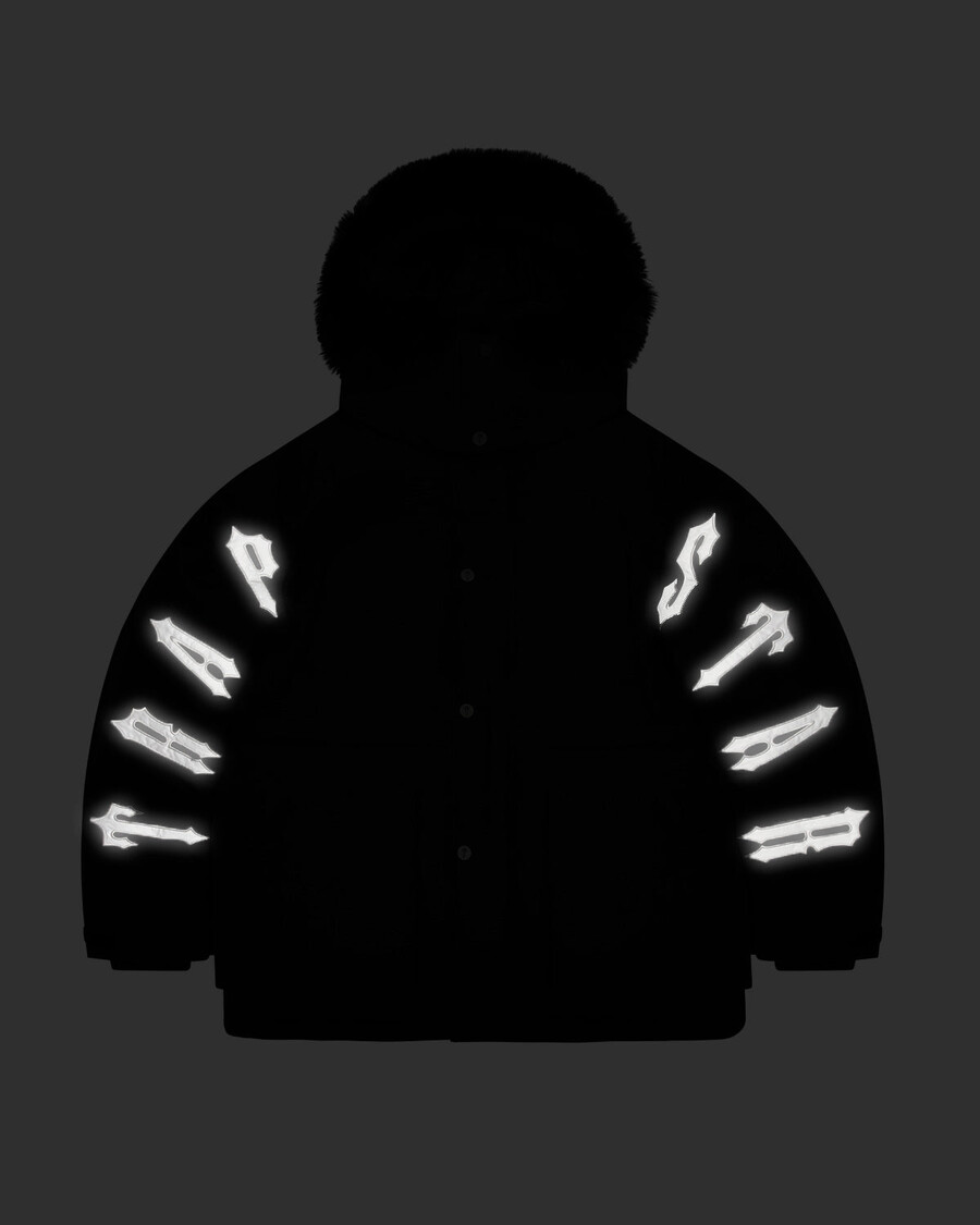 Trapstar Irongate Parker - Black Reflective