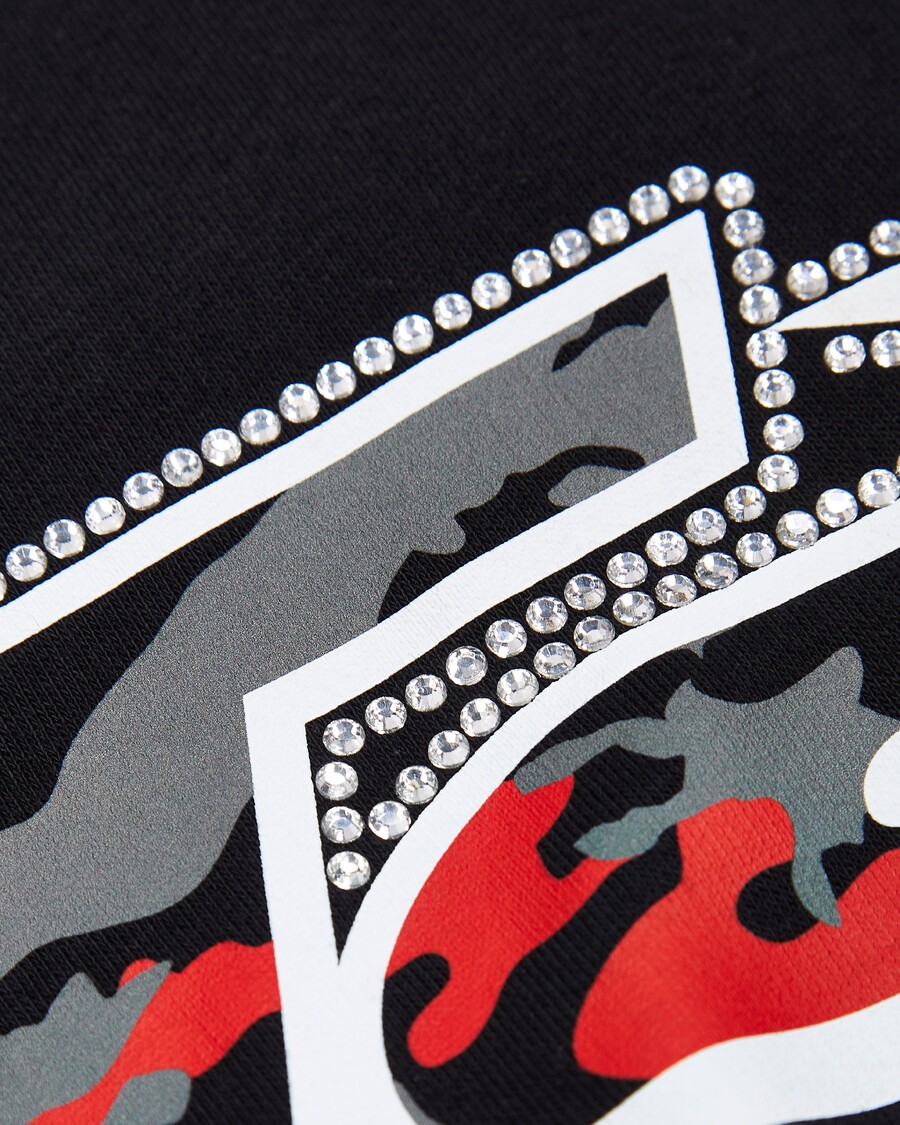 Trapstar TS Star Camo Hoodie - Black