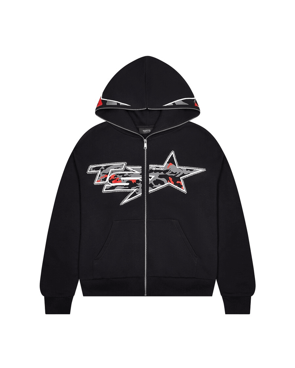 Trapstar London Ts Star Camo Hoodie - Crna