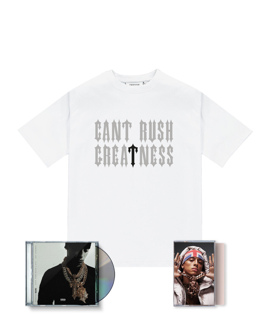 Trapstar Trapstar x Central Cee Irongate Tee CD & Cassette Bundle - White