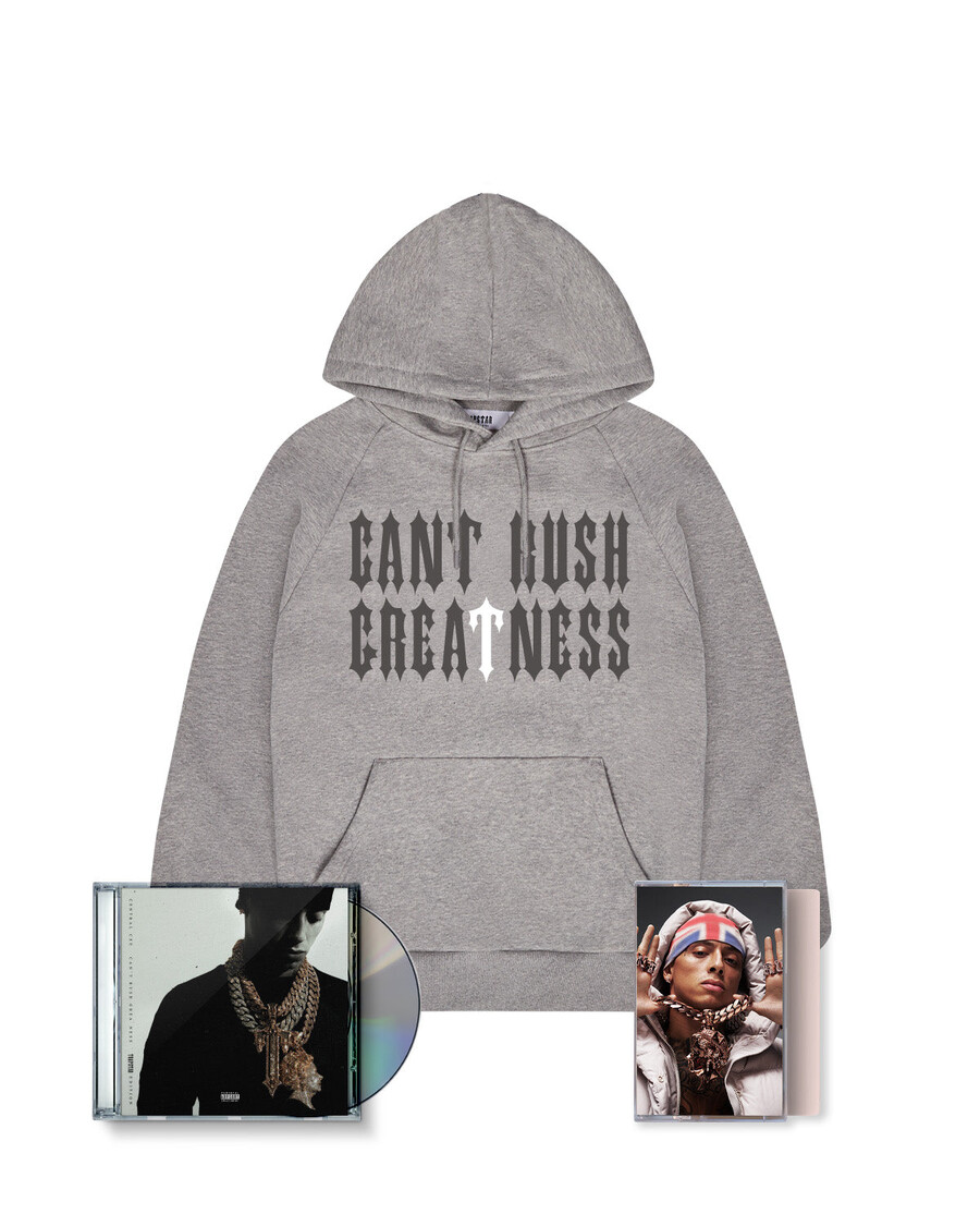 Trapstar Trapstar x Central Cee Hoodie CD & Cassette Bundle - Grey