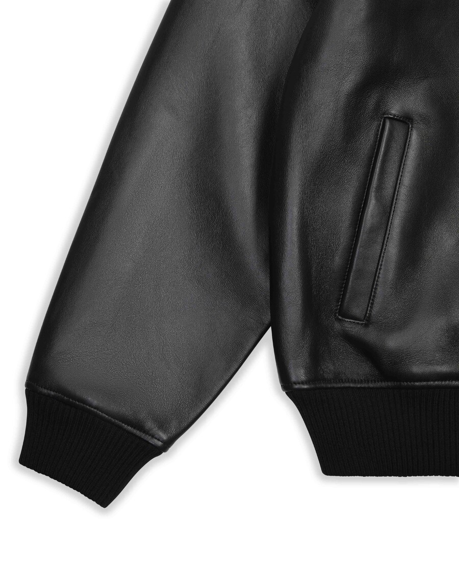 Trapstar Trapstar x Avirex Leather Jacket - Black